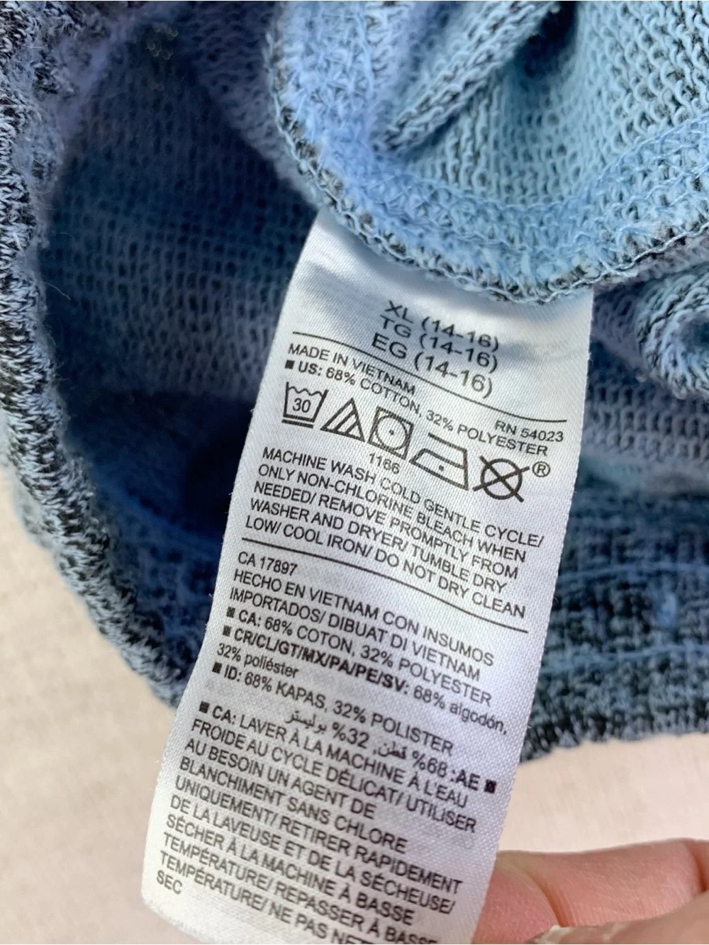 Old Navy boy's knit shorts blue size XL(14-16)